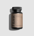 Black bottle labeled Fitani maca wortel, Peruvian adaptogen supplement, 30 capsules.