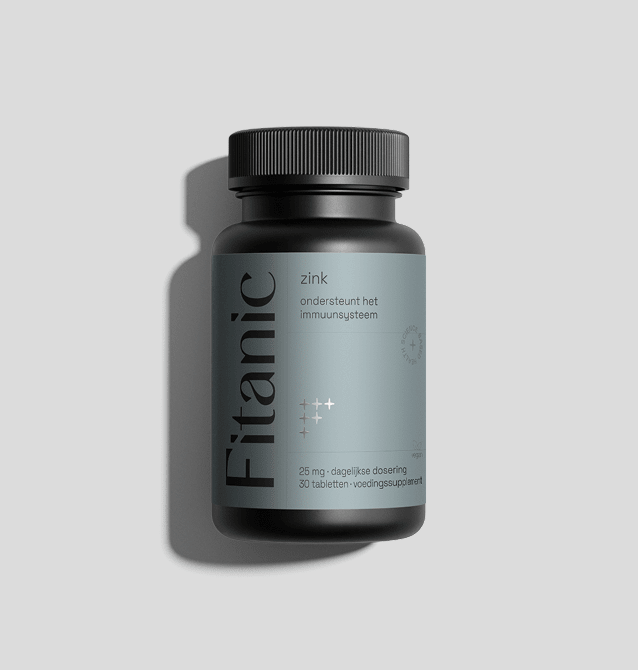Fitanic zink supplement voor immuunsysteem ondersteuning, 25 mg dosering