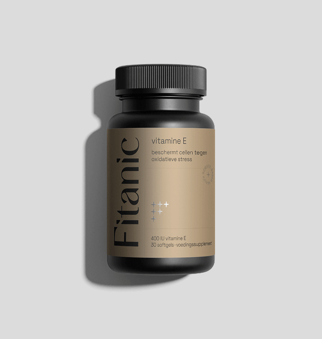 Fitanic vitamine E supplement, 400 IU, beschermt cellen tegen oxidatieve stress, 30 softgels