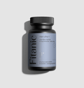 Fitanic Man Ultra Plus men's vitality supplement bottle with blue label on gray background