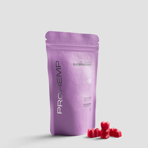 Raspberry CBD gummies met 750mg CBD, 30 stuks, natuurlijke vitaliteit en rust