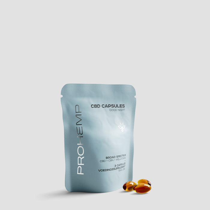 3 x Gute Nacht CBD + Melatonin Kapseln